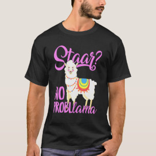 Staar Texas State Test Day Llama Alpaca For Studen T-Shirt