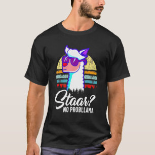 Staar Texas State Test Day Llama Alpaca For Studen T-Shirt
