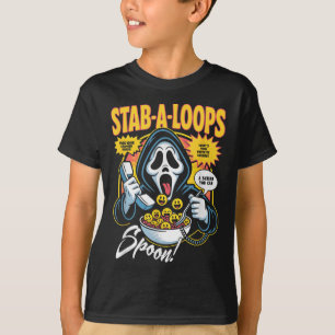Stab-a-loops Horror Cereal Box Halloween T-Shirt