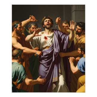 Stab of Fate: The Drama of a Roman Emperor’s Assas Photo Print