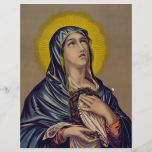 Stabat Mater Our Lady Of Sorrows Devotional Art Flyer