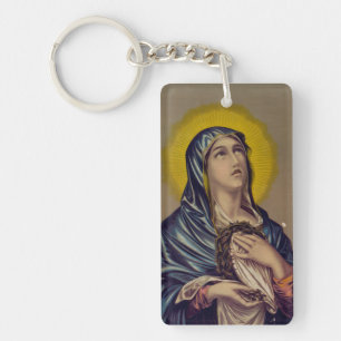 Stabat Mater Our Lady Of Sorrows Devotional Art Key Ring