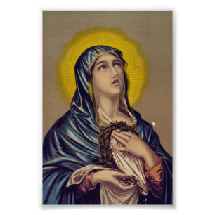 Stabat Mater Our Lady Of Sorrows Devotional Art Photo Print