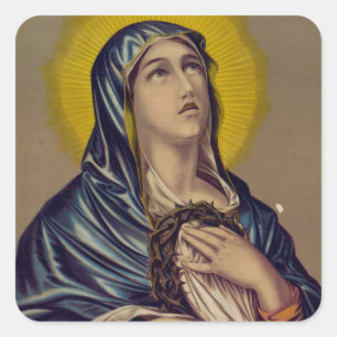 Stabat Mater Our Lady of Sorrows Square Sticker