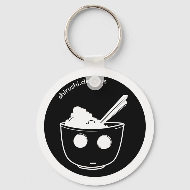Stabbed Rice Bowl Key Ring (Front)