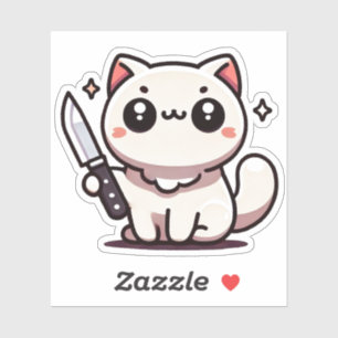 Stabbility: The Kawaii Cat Vinyl Sticker