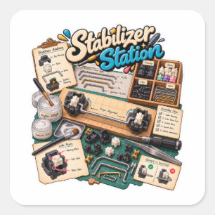 Stabilizer Station Mechanical Keyboard Sticker