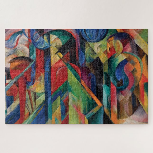 Stables By Franz Marc Jigsaw Puzzle (Horizontal)