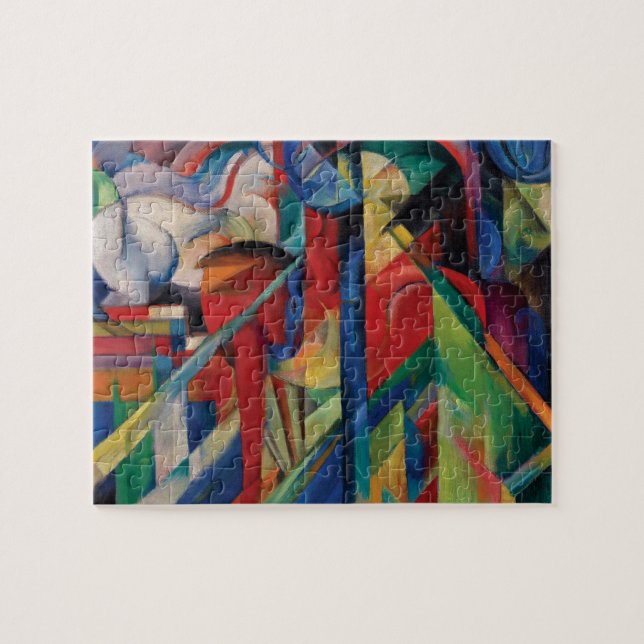 Stables By Franz Marc Jigsaw Puzzle (Horizontal)