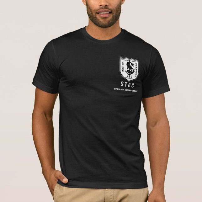 STAC FRONT bw, OFFICIER INSTRUCTEUR T-Shirt (Front)