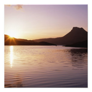Stac Pollaidh sunset Scotland Photo Print