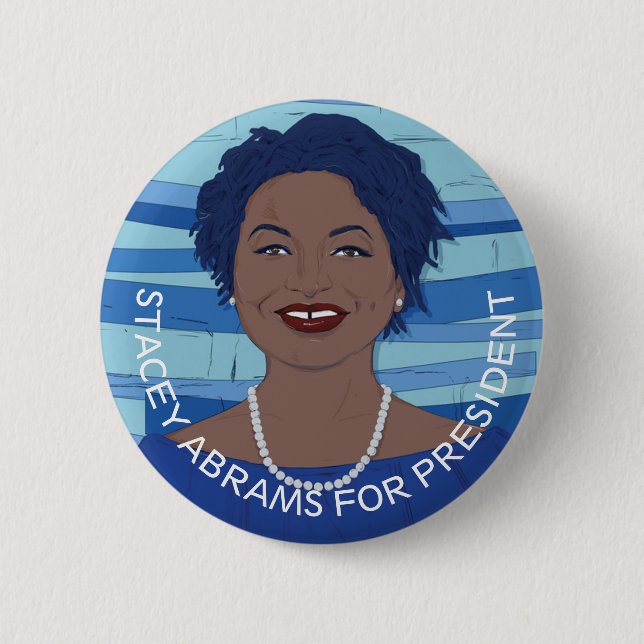 Stacey Abrams 2020 6 Cm Round Badge (Front)