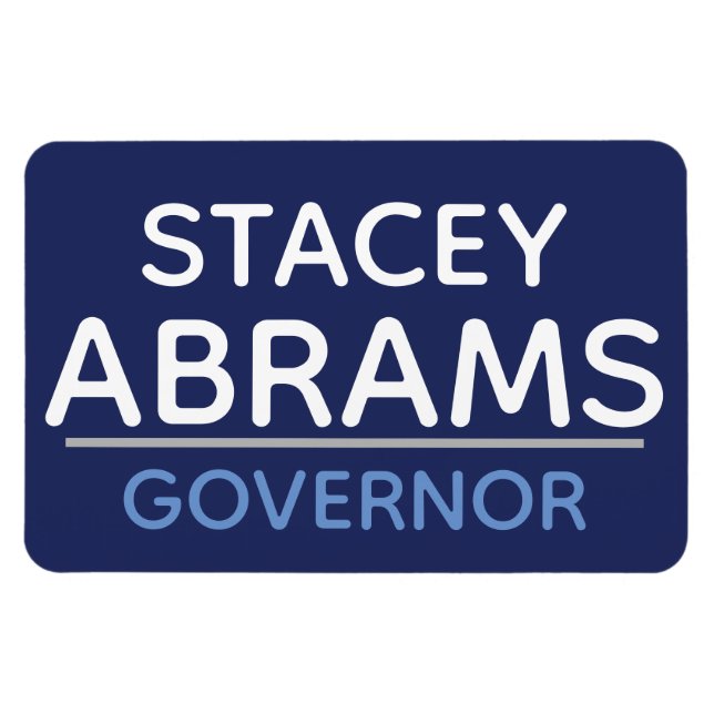 Stacey Abrams for GA GOVERNOR car magnet :) (Horizontal)