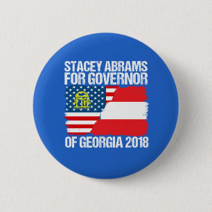 Stacey Abrams for Governor of Georgia 2018 6 Cm Round Badge