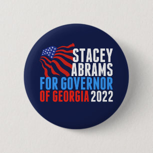 Stacey Abrams for Governor of Georgia 2022 6 Cm Round Badge