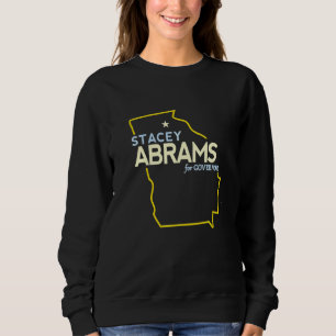 Stacey Abrams Map Of Georgia Governor Race 2022 Sweatshirt