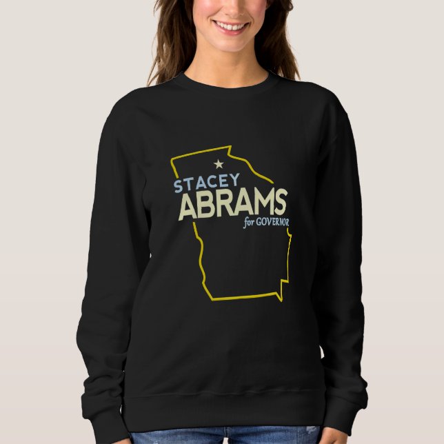 Stacey Abrams Map Of Georgia Governor Race 2022 Sweatshirt (Front)