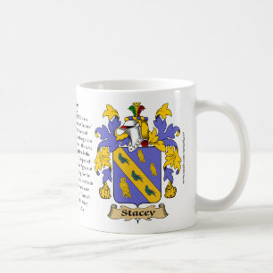 Stacey, the Origin, the Meaning and the Crest Coffee Mug