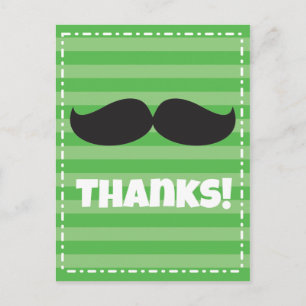 Stache Green Postcard