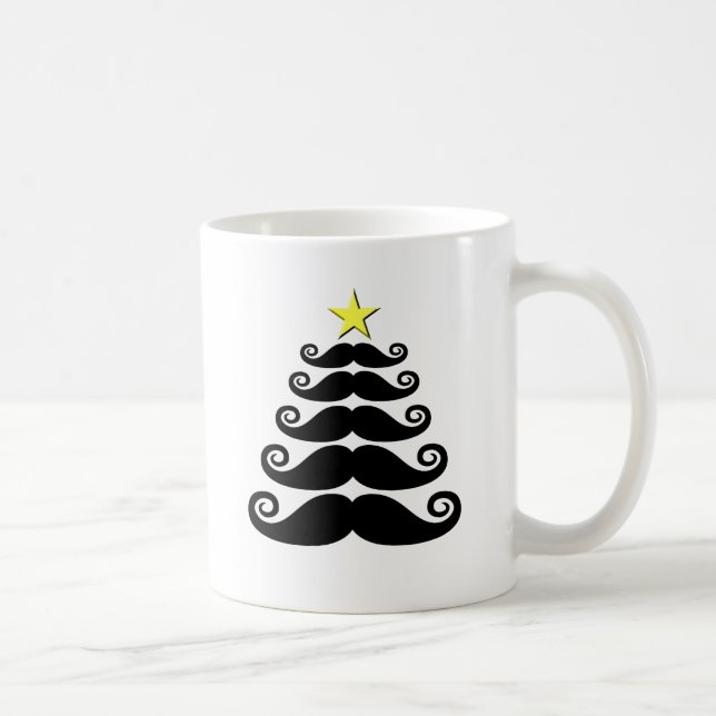Stache-mas Tree Coffee Mug (Right)