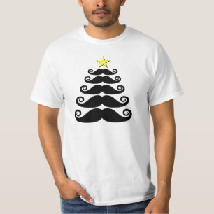 Stache-mas Tree T-Shirt