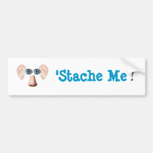 'Stache Me! Bumper Sticker