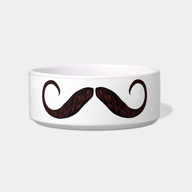 Stache Pet Bowl (Front)