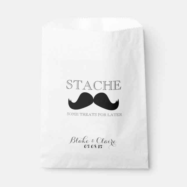 Stache Some Treats for Later Favour Bags (Front)