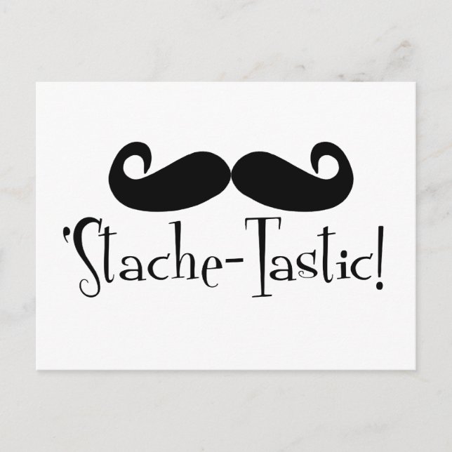 'Stache-tastic Postcard (Front)