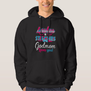 Staches Or Lashes Godmom Loves You Best Gender Rev Hoodie