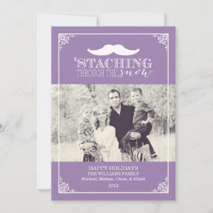 Staching Through The Snow   Christmas Holiday Card
