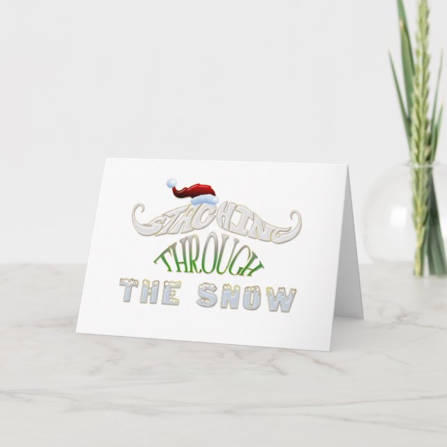 Staching Through the Snow Holiday Card (Front)