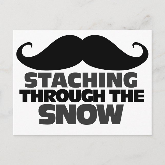 Staching through the Snow Postcard (Front)