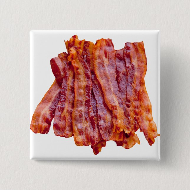 Stack of Bacon 15 Cm Square Badge (Front)