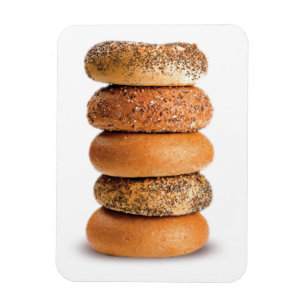 STACK OF BAGELS LOX LOVE SESAME POPPY SEED EVERY MAGNET