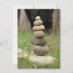 Stack Of Balanced Rocks Card