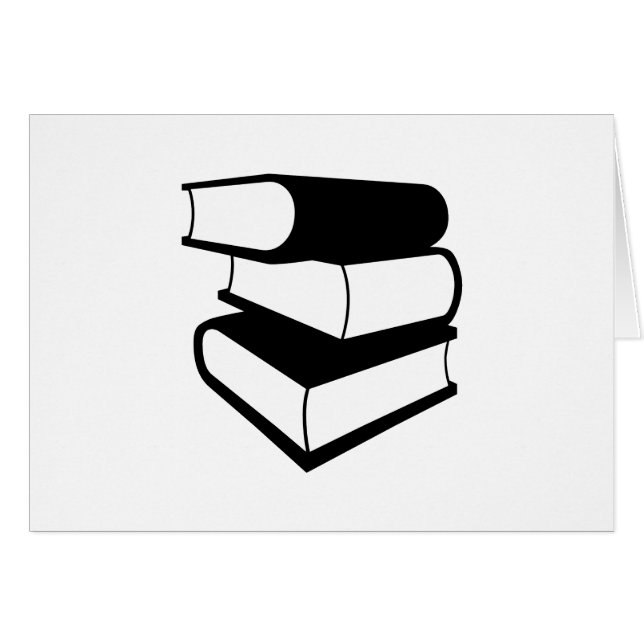 Stack Of Black Books (Front Horizontal)