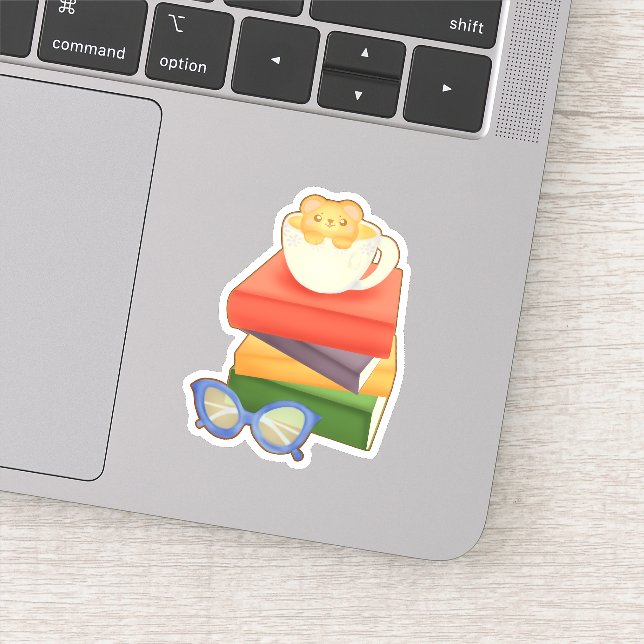 Stack Of Books And Tea Cup Bear  (Detail)