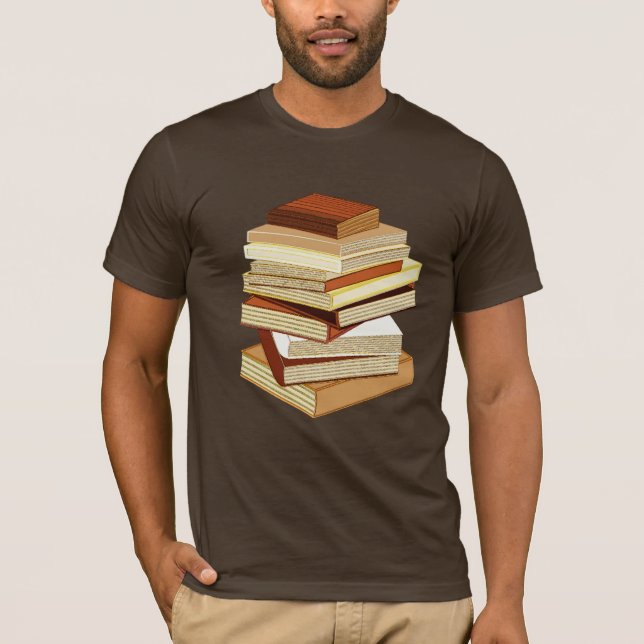 Stack Of Books - Beige T-Shirt (Front)