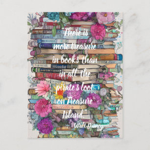 Stack of Books Books Postcard