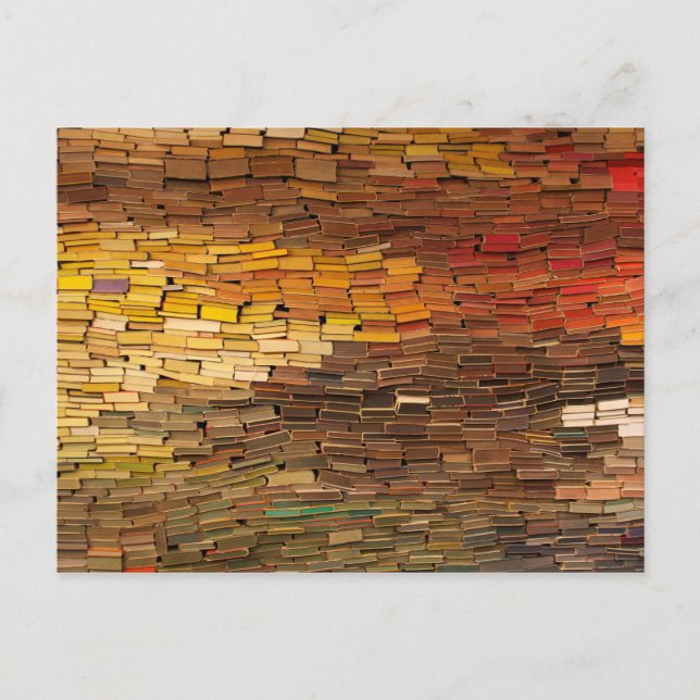 Stack of Books Calendar Postcard (Front)