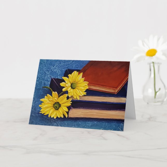 Stack of Books Card (Small Plant)