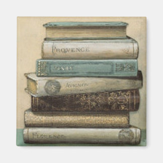 stack of books magnet
