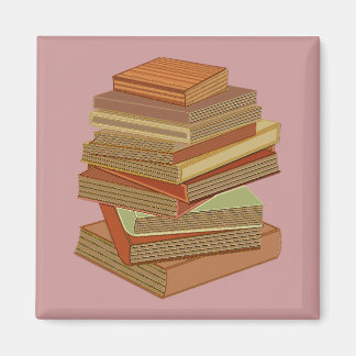 Stack Of Books - Pastel Magnet