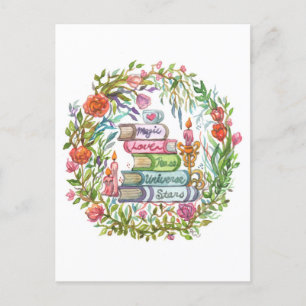 Stack of Books Postcard