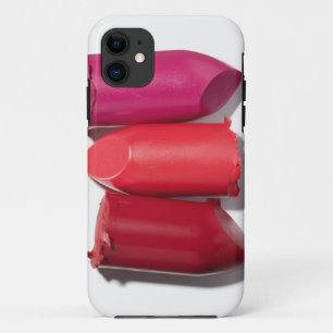 Stack of broken lipstick iPhone 11 case