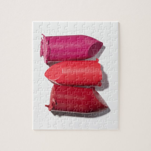 Stack of broken lipstick jigsaw puzzle (Vertical)