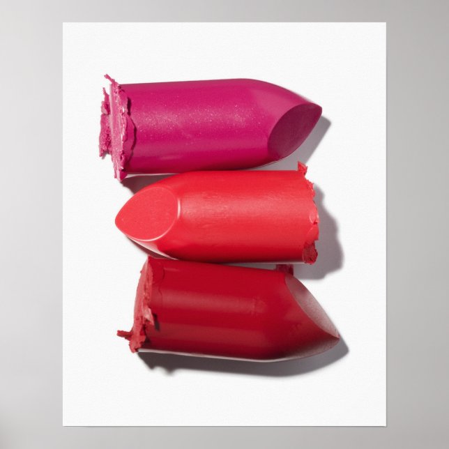 Stack of broken lipstick poster (Front)