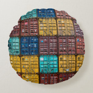 Stack of cargo trailer round cushion