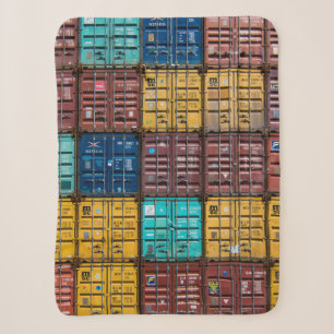 Stack of cargo trailer sherpa blanket